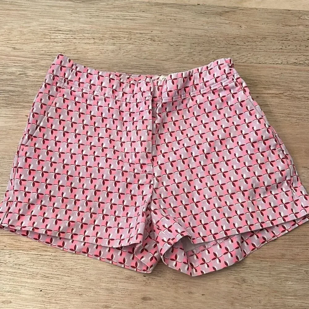 Crewcuts pink printed girls shorts size 10
